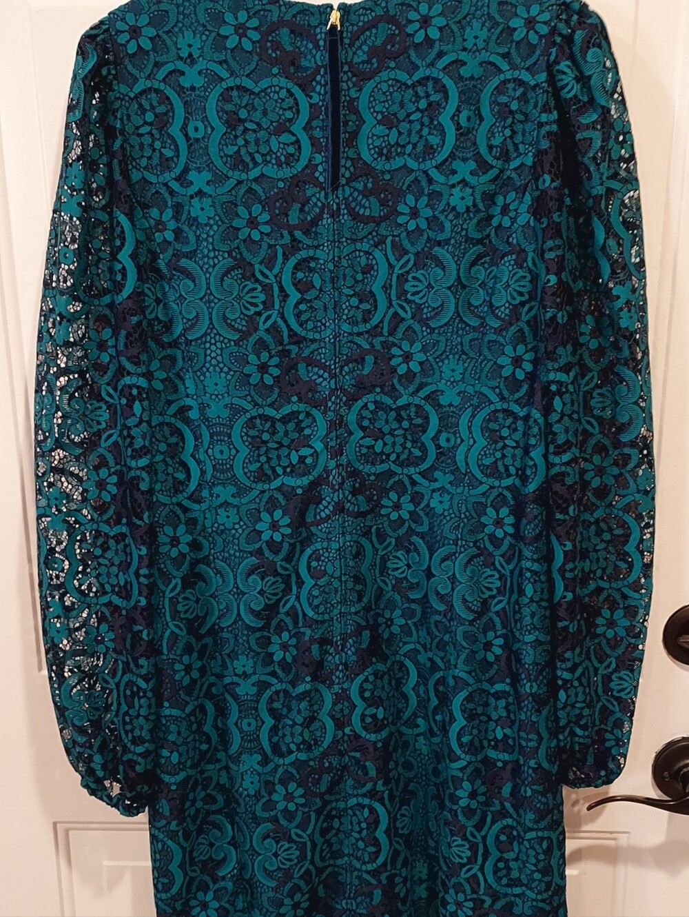 Lilly Pulitzer Teal Lace Shift Dress - Picture 5 of 9